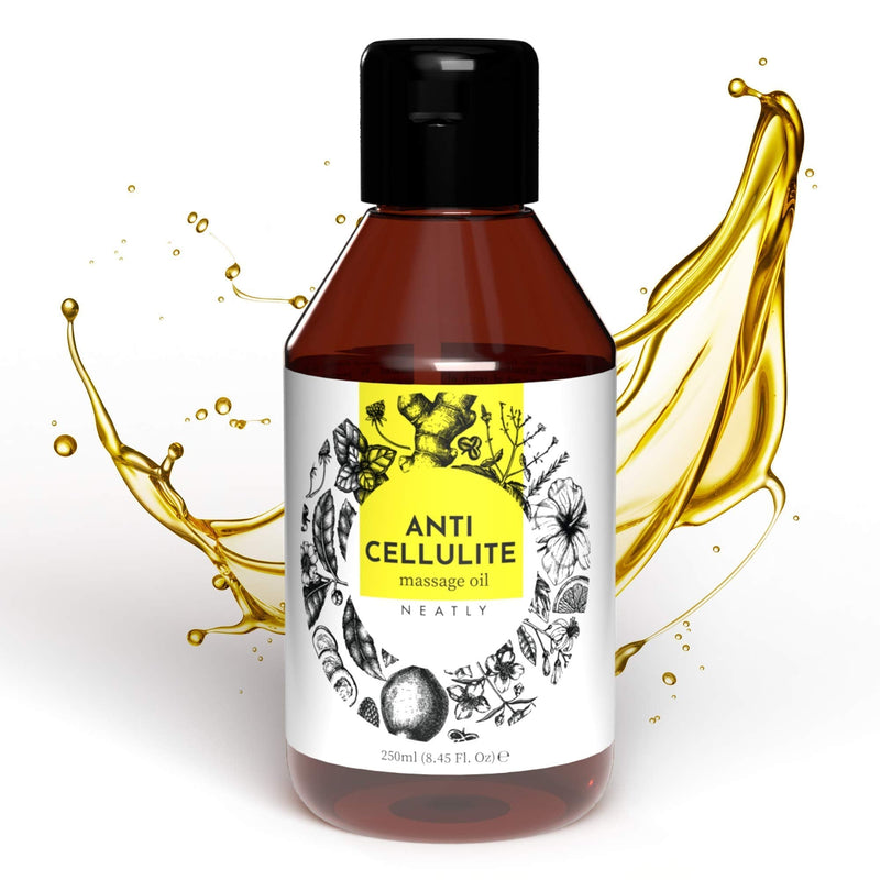 Neatly Stretch Mark Oil - A Cellulite Oil & Cellulite Remover with Sweet Almond Oil - Skin Therapy Oil & Cellulite Reducer with Organic ALmond Oil, Alternative to Cellulite Cream & Body Scrub, 250ml - NewNest Australia