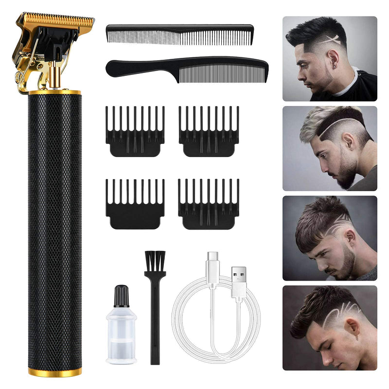 URAQT Hair Clippers for Men, Cordless Clippers Electric Hair Trimmer Beard Trimmer Set, Waterproof Detail Beard Shaver, T-Blade Trimmer Grooming Cutting Kit with 4 Guide Combs and 2 Hair Combs - NewNest Australia