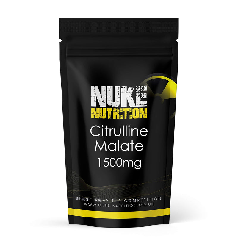 Nuke Nutrition L Citrulline Malate Capsules | 120 Capsules | High Strength 1500mg Dose Supplement | Boost Circulation, Performance & Muscle Recovery | 100% Natural, Preservative & Filler Free | Vegan 120 Count (Pack of 1) - NewNest Australia