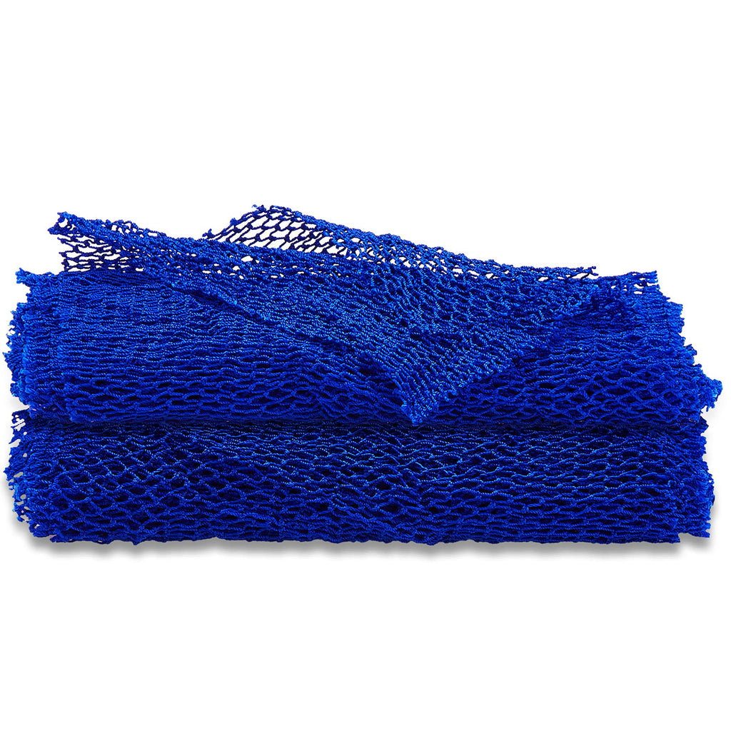 2 Pieces African Net Sponge African Body Exfoliating Net African Net Bath Exfoliating Shower Body Scrubber Back Scrubber Skin Smoother for Daily Use or Stocking Stuffer (Blue) Blue - NewNest Australia