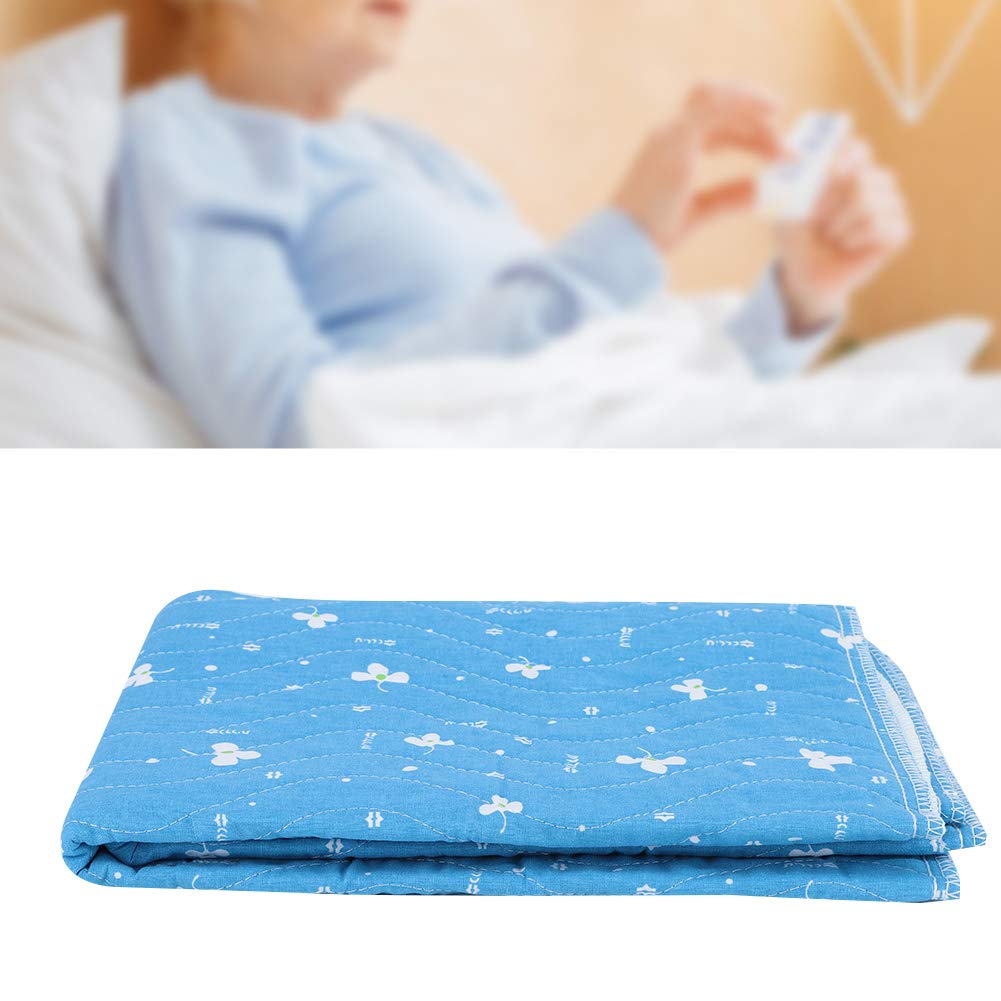 Washable and Reusable Incontinence Bed Pad, Heavy Absorbency Underpads, Great Protection as Bed Pads and Pee Pads for Kids Adult - Waterproof Bed Pad/23.6 * 35.4in(60 * 90-Blue) 60*90 Blue - NewNest Australia