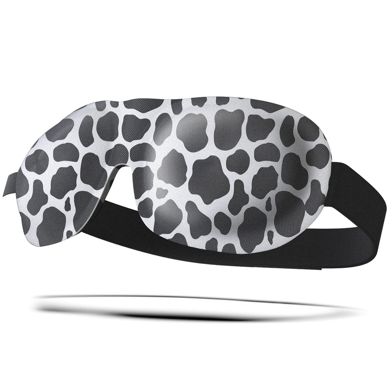 SMUG 100% Blackout Sleep & Eye Mask | Eyelash Extension Friendly | Eye Masks for Sleeping | Sleep Masks for Women & Men | Straps for Dream Comfort & Adjustability | Cow - NewNest Australia