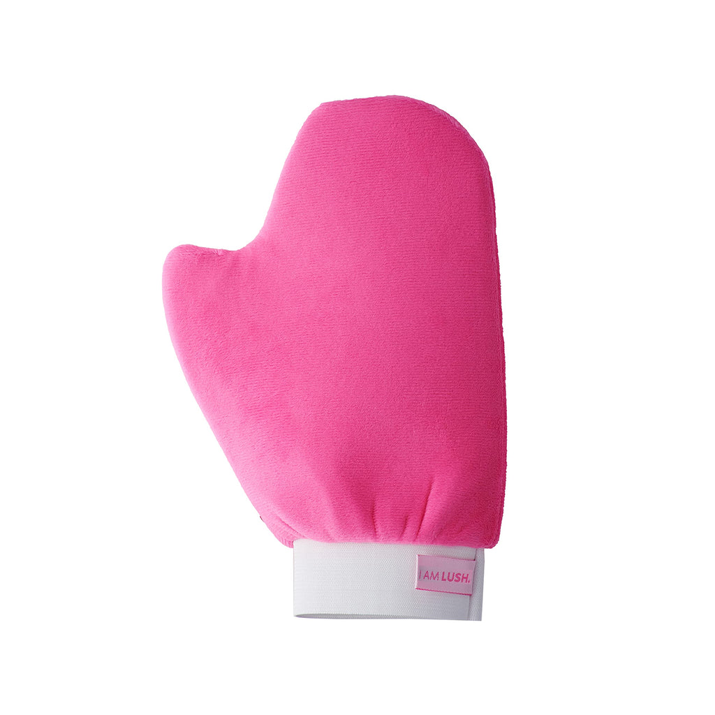 I Am Lush Self Tanning Mitt Applicator | Flawless Double Sided Fake Tan Mitt Applicator With Thumb, Ultra Soft Pink Velvet Tanning Glove And Moisturising Glove - NewNest Australia