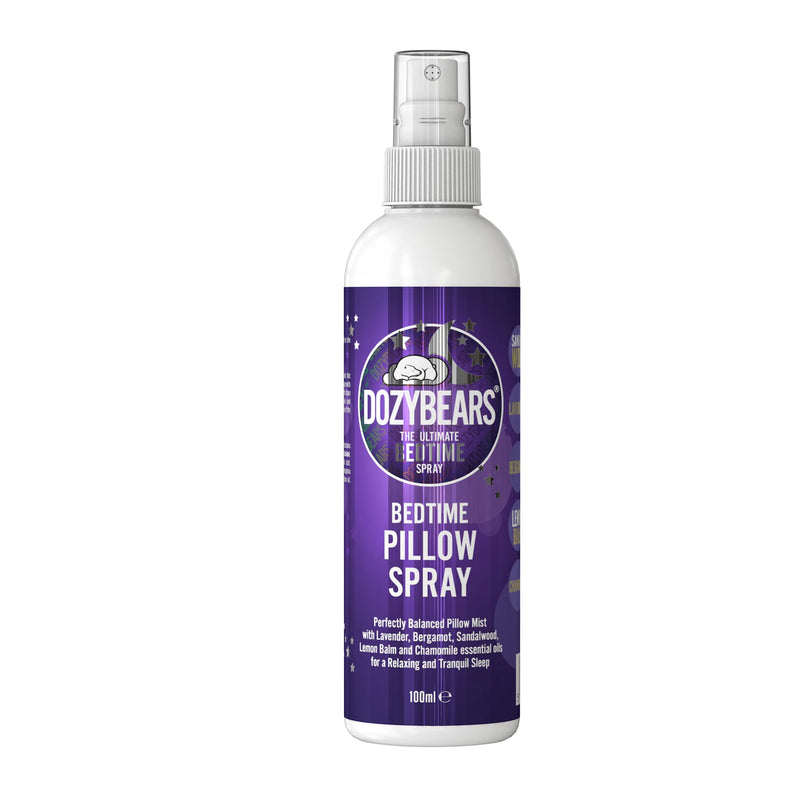 DOZYBEARS The Ultimate Bedtime Pillow Spray 100ml | Calming and Relaxing Pillow Mist with Soothing scents of Lavender, Lemon Balm, Chamomile, Sandalwood and Bergamot 100 ml (Pack of 1) - NewNest Australia