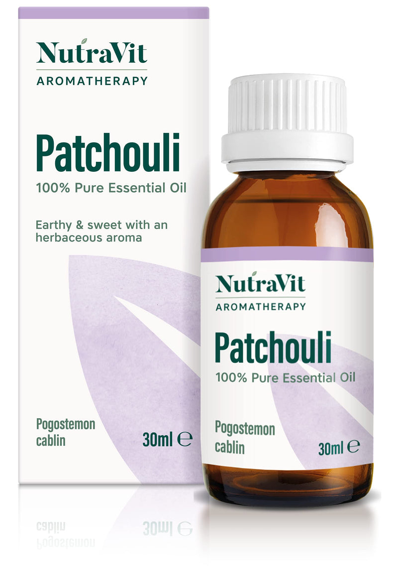 NutraVit - Sri Lankan Patchouli Oil | 100% Pure Essential Oil - 30ml - Theraputic Grade Aromatherapy Oil - Diffuser, Humidifier | for Dry Skin, Hair Growth & Uplift Energy - NewNest Australia