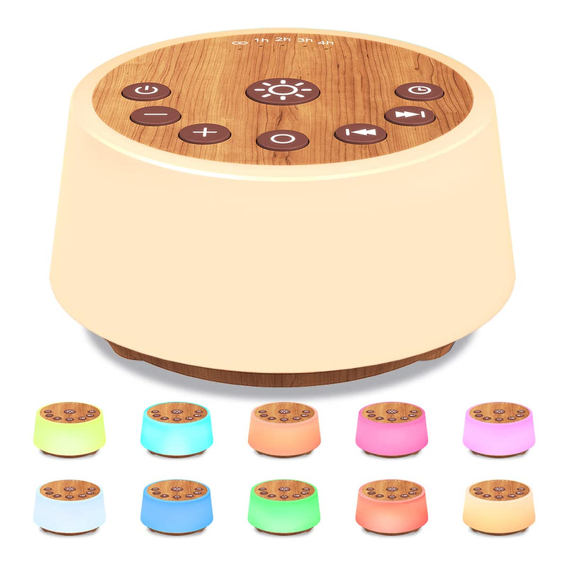 Color Noise Sound Machines with 10 Colors Night Light 25 Soothing Sounds and Sleep White Noise Machine 32 Volume Levels 3 Adjustable Brightness 5 Timers and Memory Function for Everyone - NewNest Australia