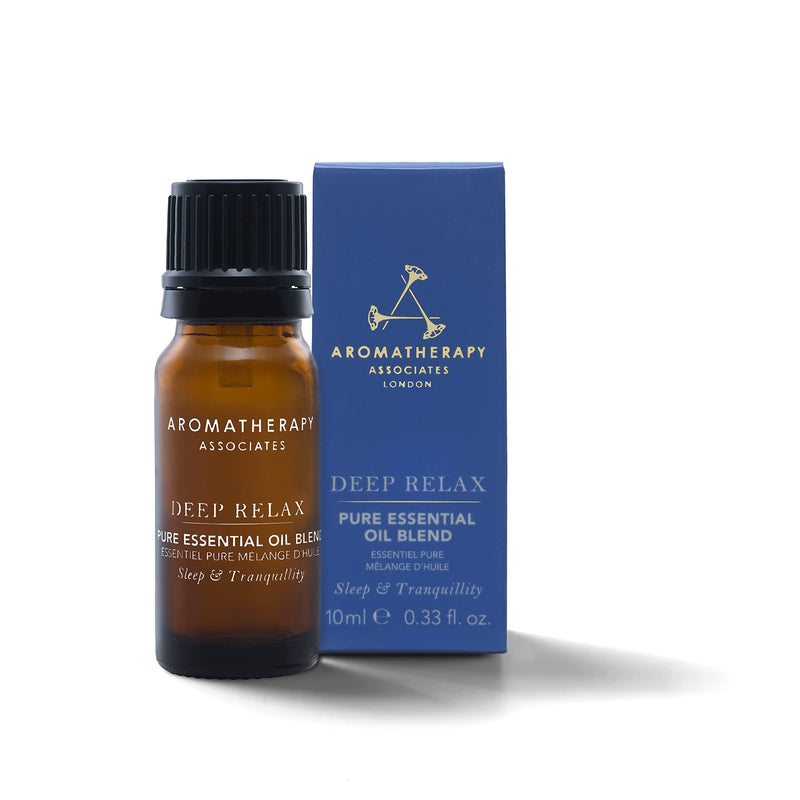 Aromatherapy Associates Deep Relax Pure Essential Oil - Made with Essential Oils of Restful Vetivert, Soothing Chamomile & Comforting Sandalwood - Aromatic Oils for Mind & Body, 10 ml - NewNest Australia