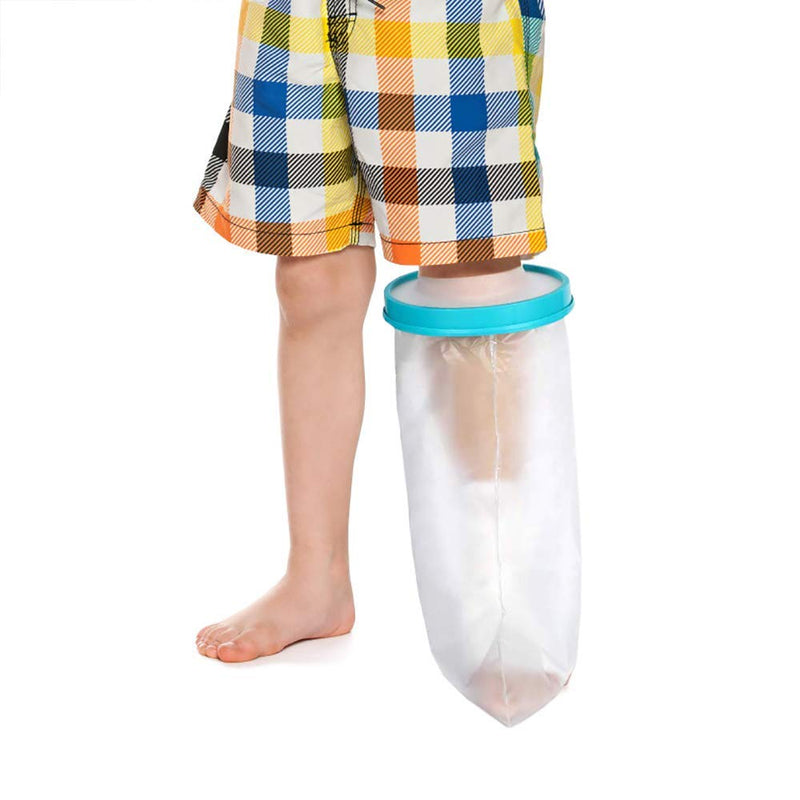 Fasola Waterproof Cast Cover Leg Chid, Reusable Plaster Cast Protector Leg Kids for Foot, Toe, Wounds, Shower Cover for Leg Cast, Keep Bandage Dry When Bathing, Showering 6-13 Yrs (43cm Leg) - NewNest Australia