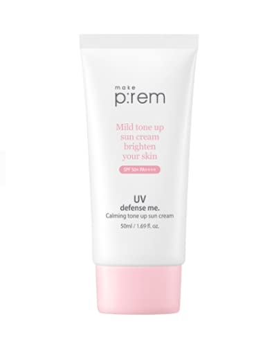 [MAKE P:REM] UV defense me. Calming Tone up Sun Cream SPF 50+ PA++++ 50ml - NewNest Australia