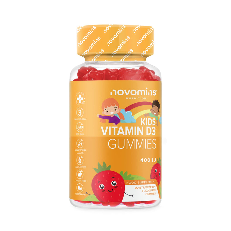 Kids Vitamin D - 3 Month Supply - Kids Vitamins – Vitamin D Gummies – 90 Chewable Kids Vitamin D - Vegetarian - Gluten Free – Childrens Vitamin D – Kids Vitamin D by Novomins - NewNest Australia