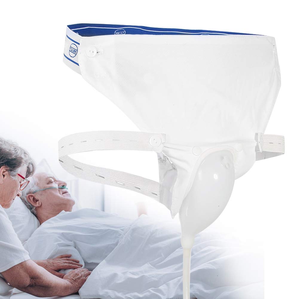 Silicone Urine Collector, 3 Type Optional with 2 Urine Catheter Bags for Man Woman Elderly, Reusable Portable Male Comfort Fit Advantage Urinal System (Elderly Men Type) Elderly Men Type - NewNest Australia