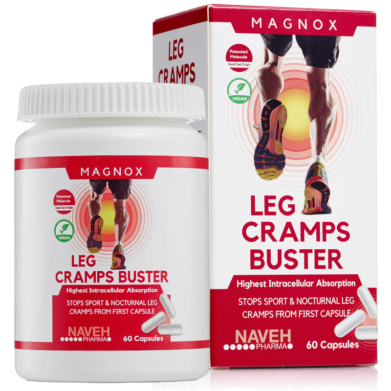 MAGNOX Leg Cramps Buster Magnesium Supplement for Muscle Cramps - Magnesium for Leg Cramps at Night, High Absorption for Restless Legs Syndrome and Muscle Pain with Vitamin E and B 3X Absorption - NewNest Australia