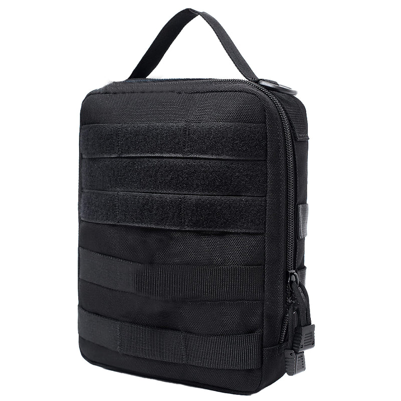 Azarxis First Aid Pouch Medical Molle EDC Admin Pouch Tactical Utility Bag IFAK Emergency Survival Gear for Hiking, Camping, Trekking, Climbing, Outdoor Activities #3 Black (17 X 7 X 24 Cm) - NewNest Australia