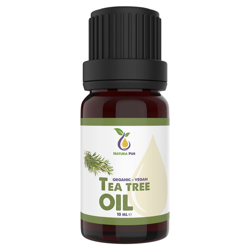 ORGANIC Tea Tree Oil 10ml, vegan – 100% pure tea tree essential oil from Australia – Treatment for blemished skin, inflammatory skin conditions, anti-pimples and acne 10 ml - NewNest Australia
