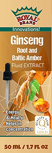 Organic/BIO Liquid Amber Extract with Organic Ginseng/Succinic Acid with Ginseng/Strengthens The Body and Brain / 50 ml/1,7 fl oz. A Unique brochure About Amber and Succinic Acid for Free.… - NewNest Australia