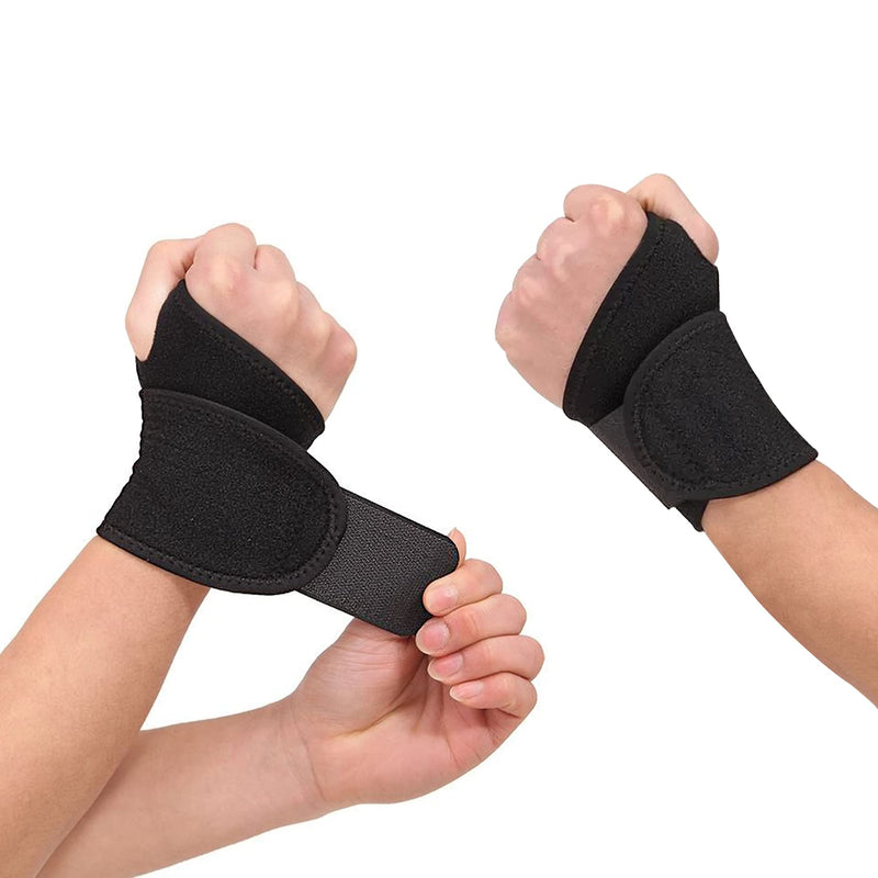 Wrist Support,1 Pair Compression Wrist Brace Hand Support Wrist Straps Breathable,One Size Fits Left or Right Hand Adjustable for Carpal Tunnel Tendonitis Fitness Weightlifting Arthritis Pain Relief 1 Pair - NewNest Australia
