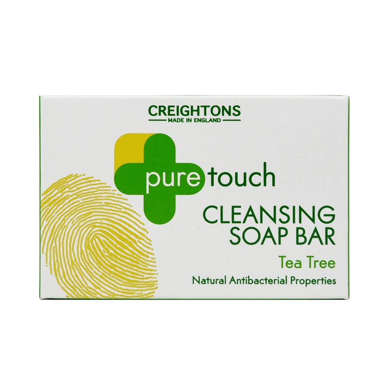 Pure Touch Cleansing Soap Bar (75g) - Triple-milled soap formulated with Tea Tree known for is natural antibacterial properties, gently & thoroughly cleanses the skin. - NewNest Australia