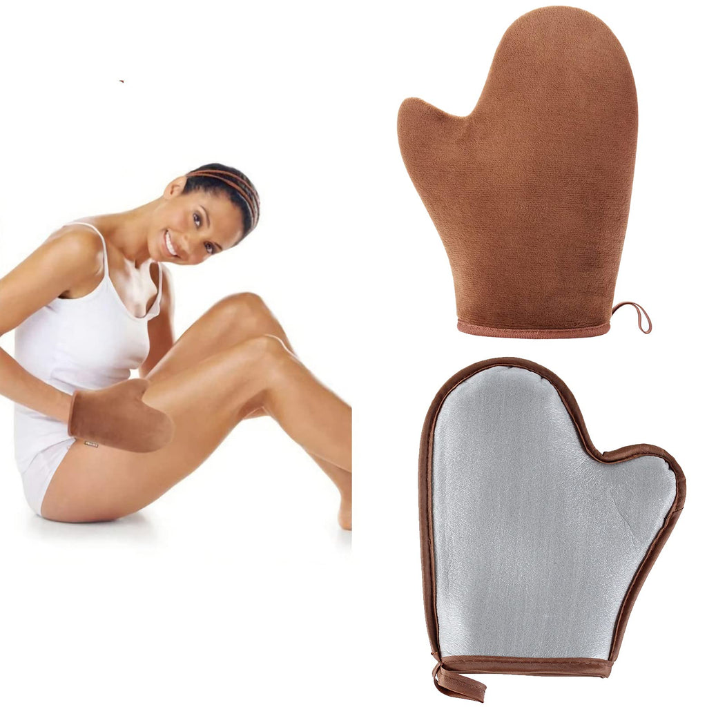 Tanning Mitt, Double Sided Fake Tan Mitt Applicator,Reusable Fake Tan Applicator Mitt,Self Tanning Mitt Applicator Soft Tanning Glove Self Tanner Gloves - NewNest Australia