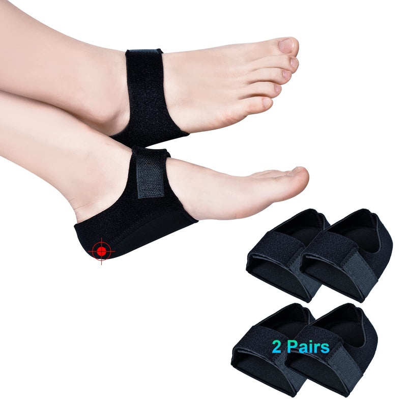 Heel Protectors, 4 PCS Heel Sleeves, Heel Cushion with Soft Silicone Gel Pad, New Material, Adjustable Heel Pads, Heel Cups for Plantar Fasciitis, Heel Pain Relief, Heel Support, for Men and Women. Heel Protectors - NewNest Australia