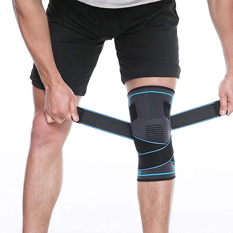 Knee Support Brace with Adjustable Straps for Men & Women, Professional Knee Protector for Meniscus Tear, Arthritis, Sports Joint Pain Relief, Running, Basketball (XL) XL - NewNest Australia