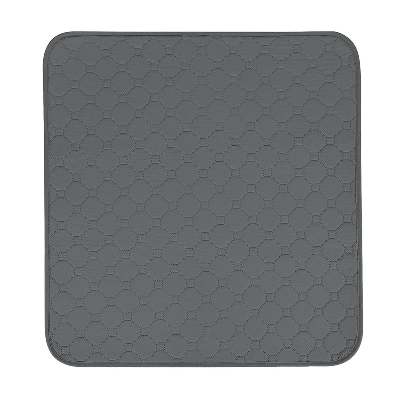 Waterproof Seat Pad Absorbent Incontinence Pad Washable Reusable Seat Protector Pad Four Layers Healthcare Chair Pad Non-Slip Under Pad for Men Women Baby Senior and Pet,22"X21" (Black) Black - NewNest Australia