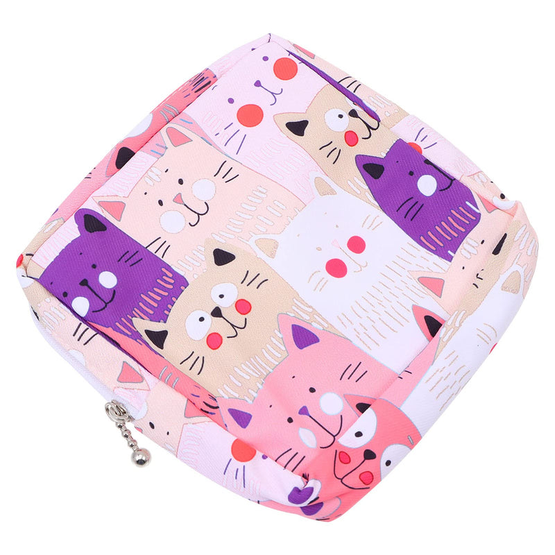 Healifty Sanitary Napkin Storage Bag Zipper Nursing Pad Holder Sanitary Organizer Coin Purse Portable Multifunctional Bag for Women and Girl (Assorted Color) - NewNest Australia