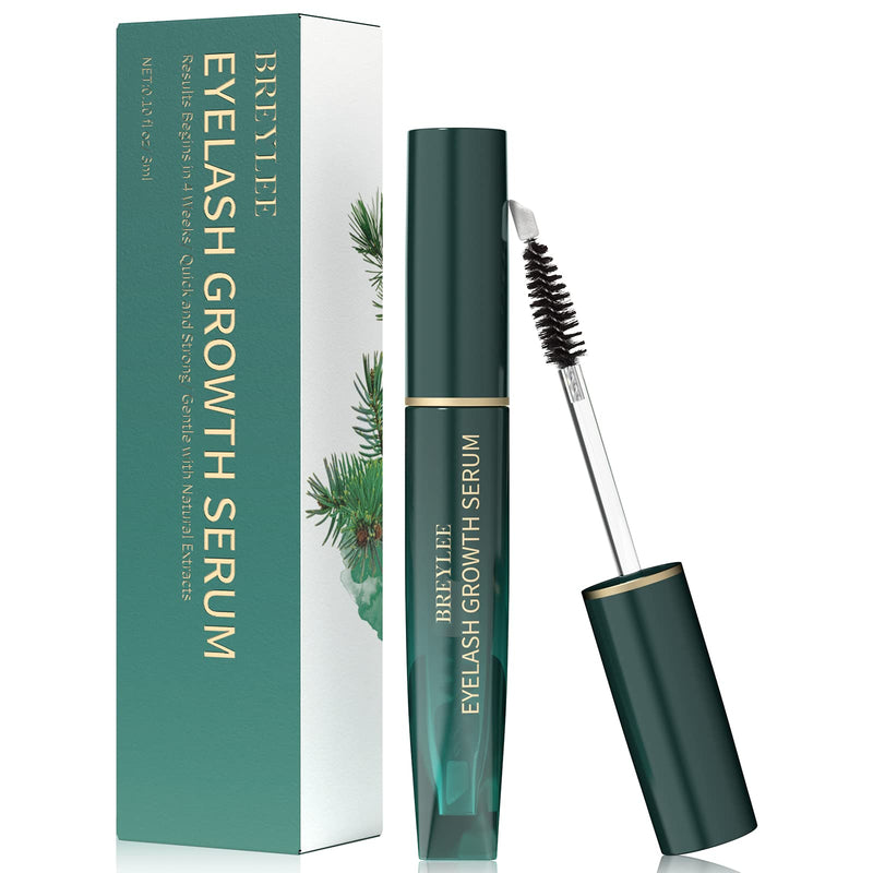 BREYLEE Eyelash Growth Serum,Eyelash Serum Lash Enhancing Serum,Eyelash Serum for Growth,Natural Lash Boost Serum for Longer,Thicker,Stronger Lashes [3ml] - NewNest Australia