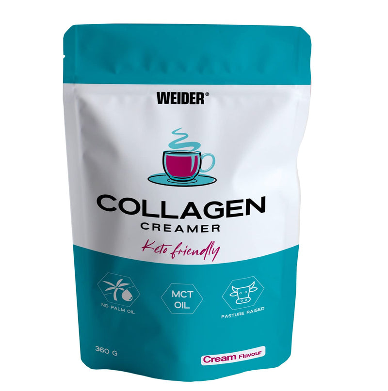 Weider Collagen Creamer - Hydrolyzed Collagen and MCT (from Coconut Oil) - Weight Control - Joint Care, Hair, Skin - Perfect for ketogenic/Keto Diets - 360g, White - NewNest Australia