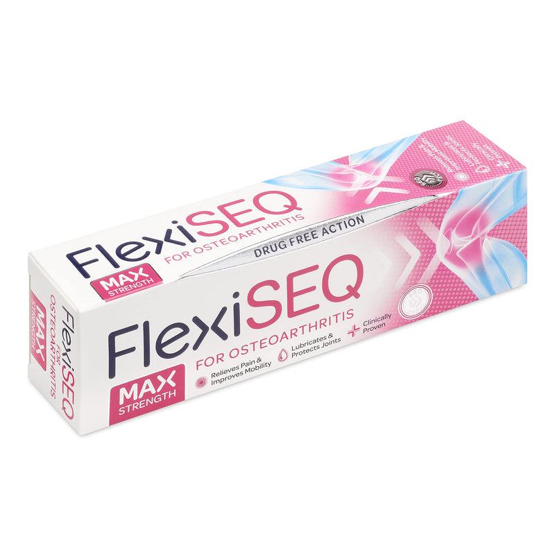 FlexiSEQ 100g Max Strength Gel, Arthritis Pain Relief Gel, Topical Gel for Osteoarthritis, Drug-Free, Joint Pain Relief Gel for Knees, Hips, Feet, Hands etc. 100 g (Pack of 1) - NewNest Australia