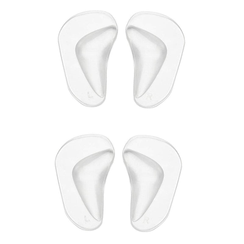 2pairs Clear Gel Arch Support Insoles, Orthotic Insoles Silicone Orthopedic Foot Insoles Flat Feet Arch Support Plantar Fasciitis Shoe Arch Support Gel High Heel Inserts Cushion Pads for Women Men - NewNest Australia