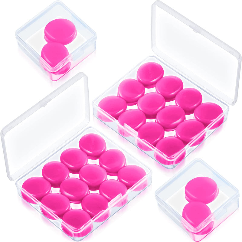 Nuanchu 14 Pairs Silicone Ear Plugs for Sleeping Soft Reusable Moldable Silicone Earplugs Gel Ear Plugs Noise Cancelling Earplugs with Case for Swimming, Snoring, Concert, Airplane (Rose Red) Rose Red - NewNest Australia