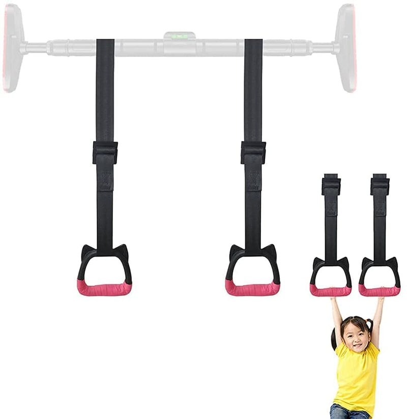 Gymnastics Rings for Kids Bars, Exercise Hanging Rings with Straps Professional Fitness Rings Pull Up Rings Children Trapeze Bar Pull Up Gym Rings Kids Home Exercise Rings, Non-Slip Load-bearing 200KG - NewNest Australia