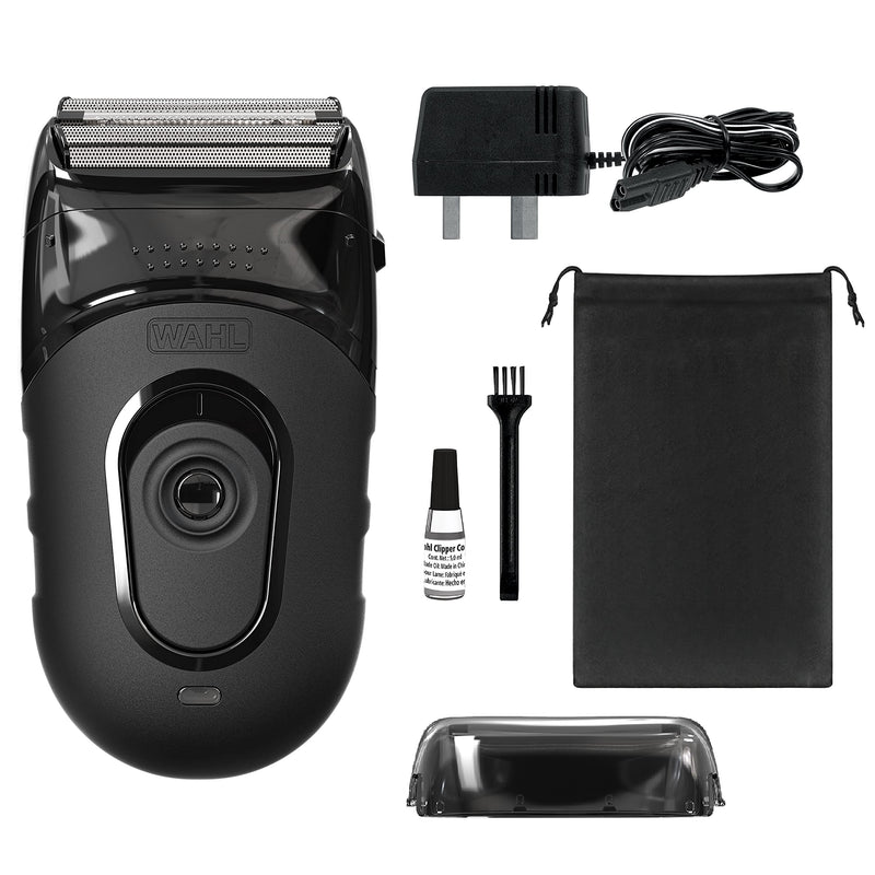 Wahl Li Compact Travel Shaver, Beard Shaver, Electric Shavers for Men, Washable Shaving Head, Easy Clean, Flex Foils, Close Cut, Small Shavers for Travelling, Black - NewNest Australia