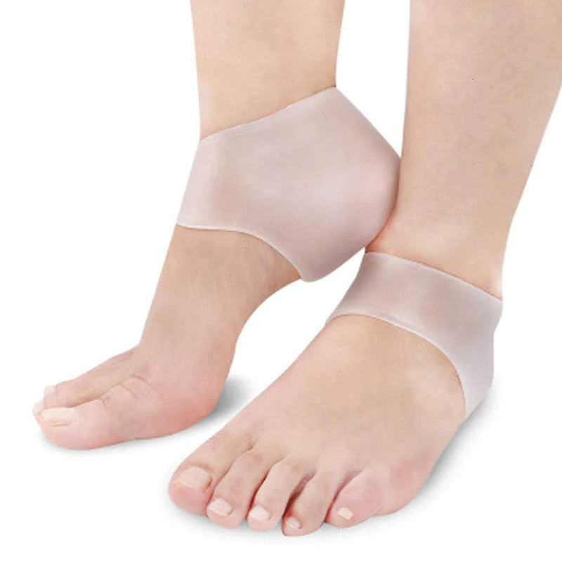 PEDIEMEND Silicone Heel Protector Sleeve Unisex Moisturizing Heel Protective Pad Relieve Pressure - Invisible and flexible material - heel spur treatment, bone spur, aching feet, aches - NewNest Australia