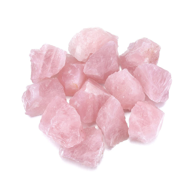 JOVIVI Raw Rose Quartz Crystals Gemstones Healing Rocks Minerals Chakra Rough Stones Irregular Pink Crystals Set in Gifts Box Meditation Spiritual Reiki Gifts (4-6cm,460g) - NewNest Australia