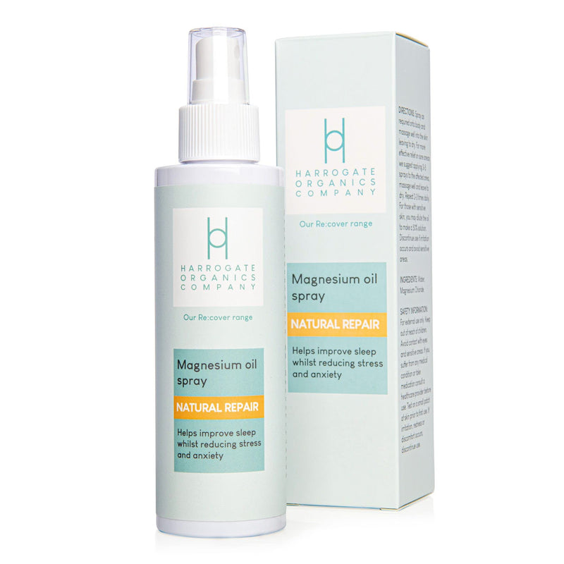 Harrogate Organics Natural Repair Magnesium Spray, Ultra Pure Magnesium for Sleep, Sore Muscle Repair and Restless Legs Easy to use with no Smell or Grease on Your Skin.150ml - NewNest Australia