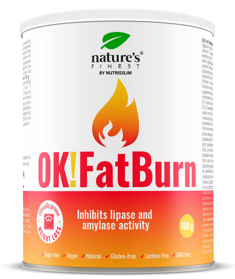 Nature's Finest by Nutrisslim OK! FatBurn | Fat and Carbohydrate Blocking Solution - Loose Weight Without Changing Your Diet | with ID-alG, L-tyrosine and L-carnitine 1 - NewNest Australia