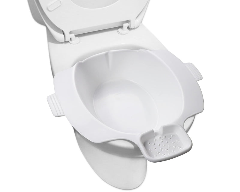 PEPE - Sitz Bath for Toilet, Bidet Bowl for Toilet Seat, Portable Bidet for Toilet, Sitz Bath Hemorrhoids, Toilet Bidet Basin, Over Toilet Bidet Bowl, White Sitz Bath Postpartum - NewNest Australia