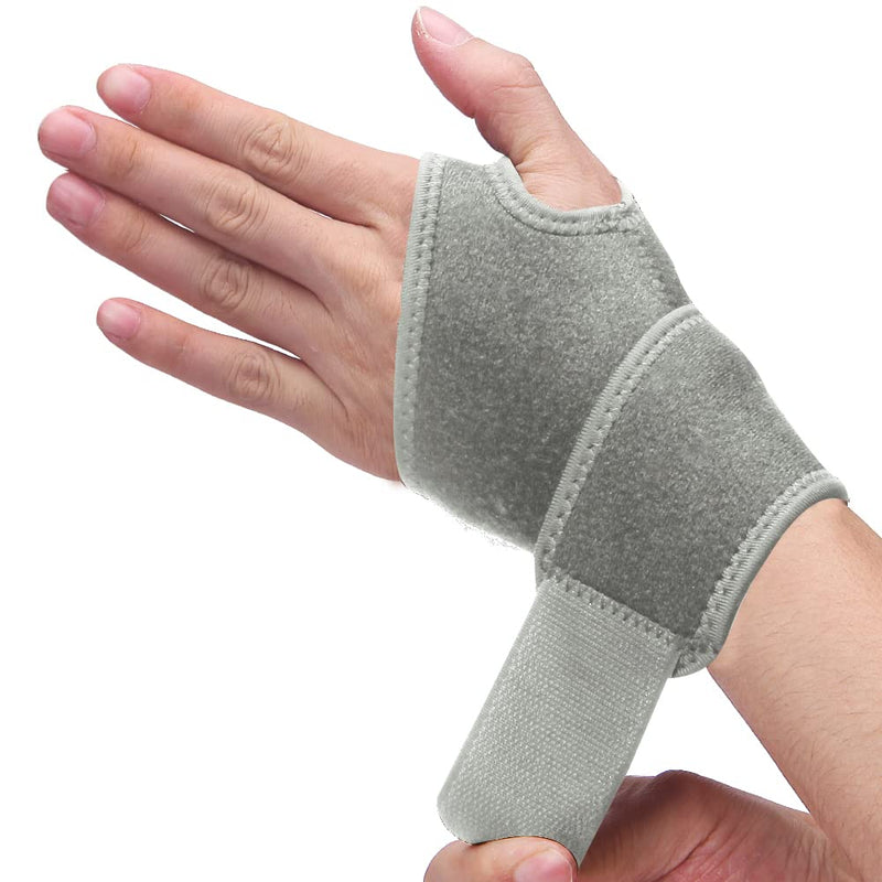 Wrist Brace for Carpal Tunnel, Breathable and Adjustable Wrist Support Brace for Arthritis and Tendinitis, Wrist Compression Wrap for Pain Relief, One Size Fits Left or Right Hand – Single … (Grey) Grey - NewNest Australia
