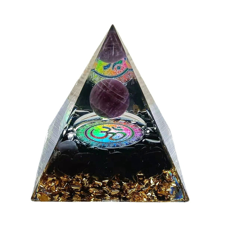 ycyingcheng Pyramid Ogan Crystal Energy Tower Nature Reiki Chakra Crushed Stone, Crystal Energy Tower Nature Reiki Chakra Crushed Stone Jewelry Flower of Life Blessing Home Office Ornaments Decor E - NewNest Australia