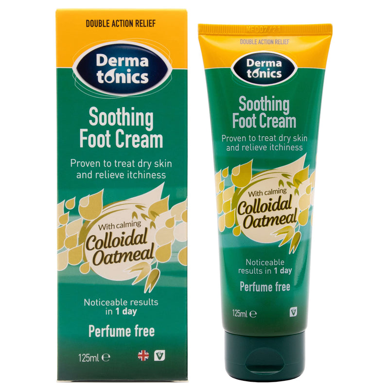 Dermatonics Soothing Foot Cream with Calming Colloidal Oatmeal | Rapidly Soothes and Relieves Itchiness Caused by Athlete’s foot, Diabetes, Dermatitis or Other Dry Skin Conditions | 125 ml 125 ml (Pack of 1) - NewNest Australia