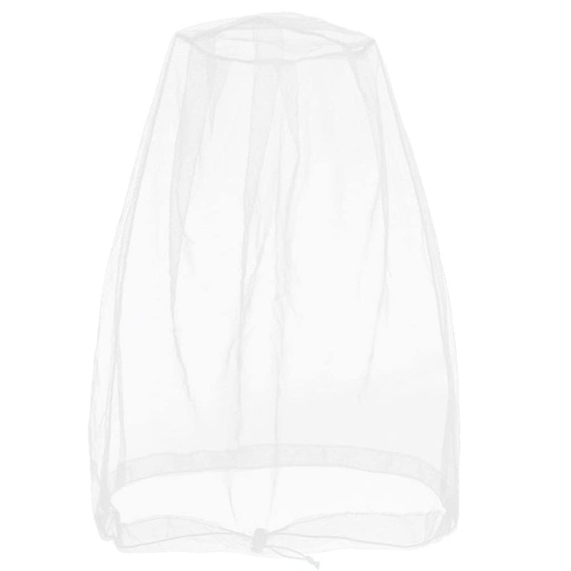 Cinvo Bug Net Face Netting Head Mesh Net Hat for Bugs No See Ums Insects Gnats Biting Midges from Outdoor Activities Works Over Most Hats Comes with Free Stock Pouch (Pack of 1 White) - NewNest Australia