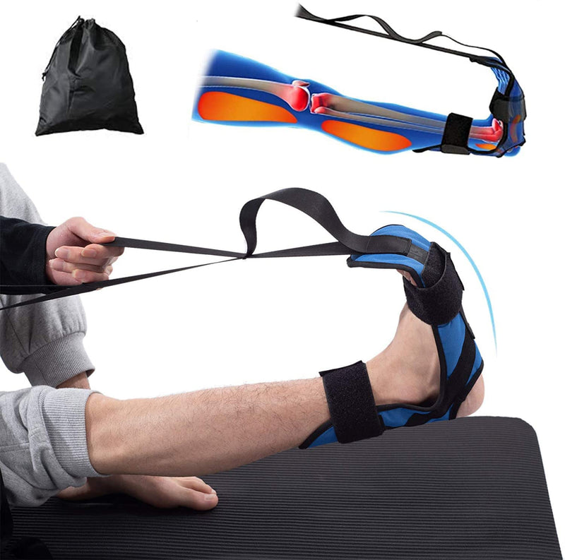 Foot and Calf Stretcher for Plantar Fasciitis, Achilles Tendonitis, Heel Spurs and Foot Drop, Improve Muscle Strength Relief Foot Pain Leg Stretcher Yoga Stretching Strap for Thigh Calf and Hamstring - NewNest Australia