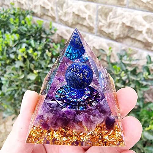 ycyingcheng Crystal Positive Energy Generator Orgonite Pyramid Protection, Energy Protection Chakra Healing Crystals Pyramid for Positive Energy Reiki Supplies Living Room and House Decor Gift P - NewNest Australia