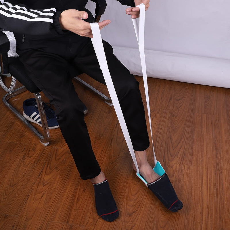 Sock Aid Helper Tool Aid for Elderly Putting on Sock Helper Easy Put on Sock Slider Puller Aid for Elderly Pregnant Women Disabled Leg Issues Avoid Bending - NewNest Australia