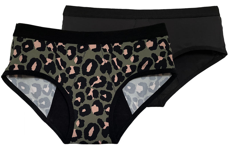 HEMSLEY Period Pants for Teen | Women | High Absorbency | Menstrual Underwear | 2 Pack | Heavy Flow | Leak-Proof Underwear | Age 9-16 years UK size 4-12 AGE 15 - 16, UK Size 10 - 12 - NewNest Australia