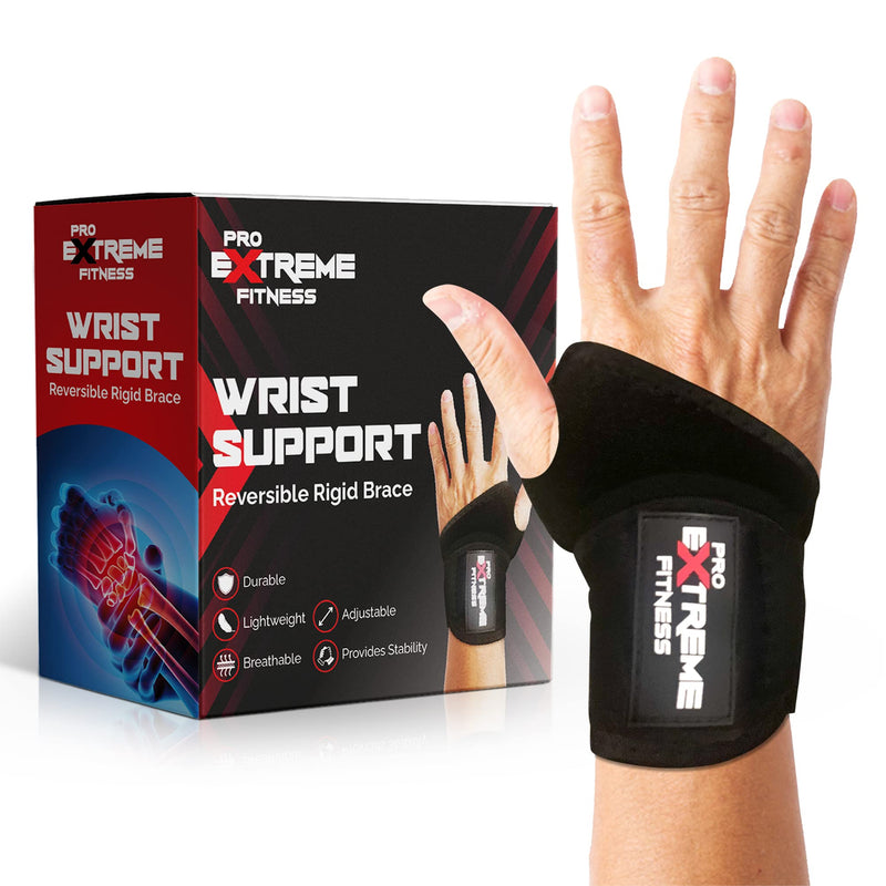 Pro Extreme Fitness Wrist Supports - Adjustable Braces For Pain Relief - Wrist Splint For Men and Women - Ideal for Carpal Tunnel,Tendonitis, and Sprains - Right and Left (Pack of 2) - NewNest Australia