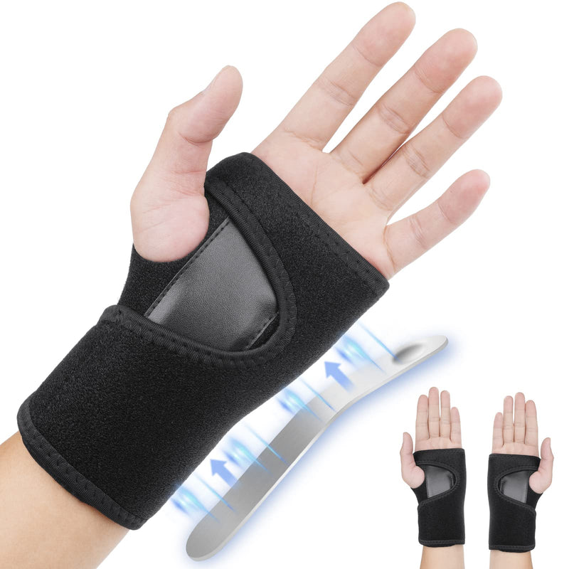 ACWOO Wrist Support Splint Brace, Adjustable Wrist Strap Carpal Tunnel Compression Splint Relieves Wrist Pain, Sprains, Tendonitis and Joint Pain, Breathable Wrist Brace Provides Wrist Support (Left) Left - NewNest Australia