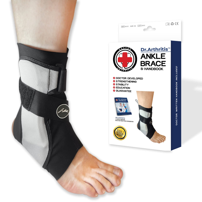 Doctor Developed Ankle Brace for Sprained Ankle, Support Stabilizer Splint for Injured Foot – Foot Brace/ Achilles & Peroneal Tendonitis – Ankle Brace For Women / Men (Small, Single, Right) S - NewNest Australia