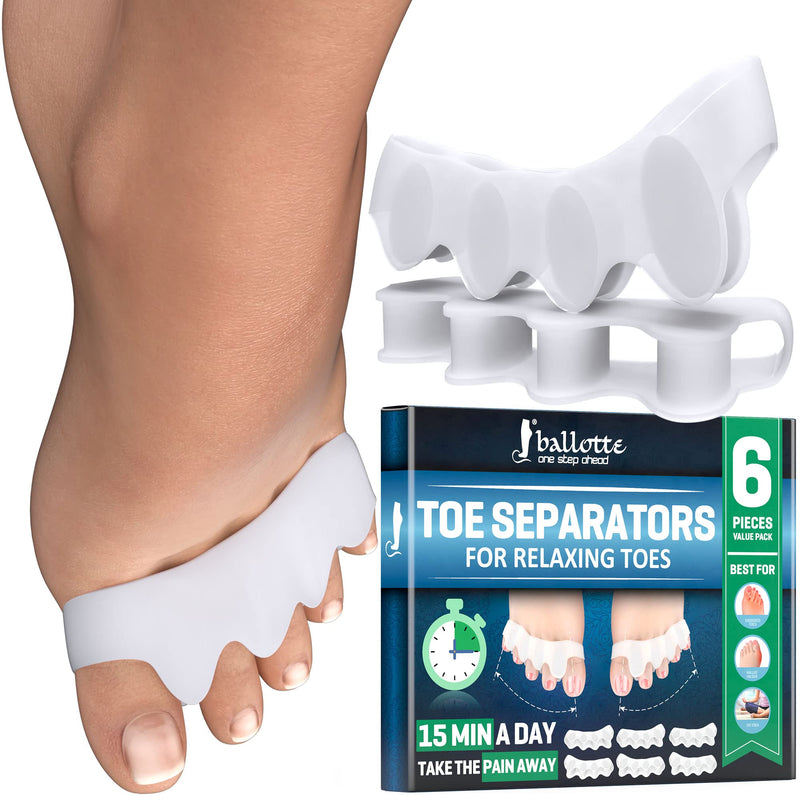 Toe Separators for Overlapping Toes, Toe Spacers - Soft and Gentle Bunion Correction, Toe Straighteners for Active Lifestyles and Yoga Practice, Correct Toes, Rapid Rubbing, Pressure, and Pain Relief - NewNest Australia